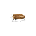 Modway Engage Performance Velvet Loveseat with Cognac Finish EEI-5599-COG
