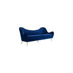 Modway EEI-5874-NAV Cheshire Channel Tufted Performance Velvet Sofa, Navy
