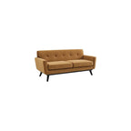 Modway Engage Performance Velvet Loveseat with Cognac Finish EEI-5599-COG