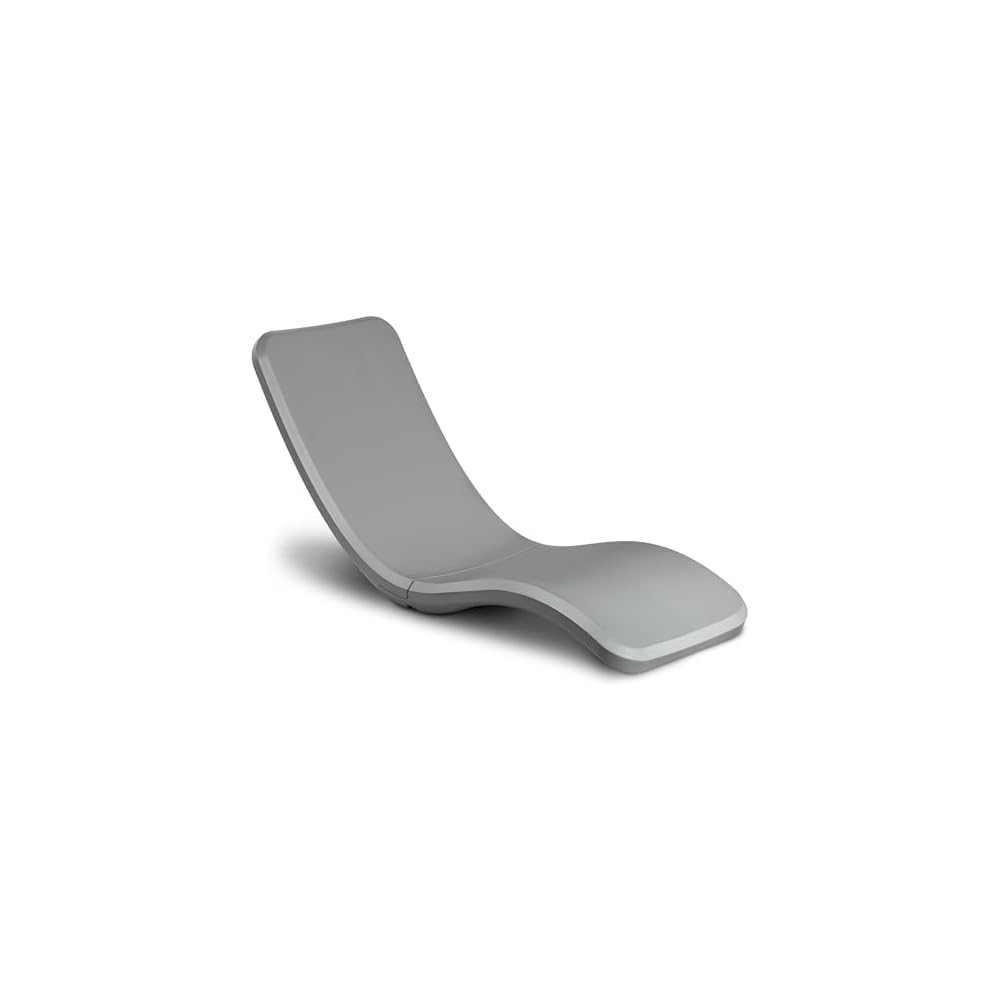 Coast Modern in Pool Lounge Chair - Waterproof & Weighted Chaise Lounger - Outdoor Pool Furniture for Patio or in Baja Shelf - Gray