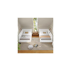 EnHomee Corner Cloud Bed Frame Full Size with Convertible Headboard