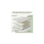 4 Inch Mattress Topper Memory Foam Cooling Bamboo Queen Size