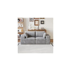 Modular Sectional Sofa Cloud Couch for Living Room - 71'' Modern Corduroy 2-Seater Boneless Loveseat, No Assembly Full Foam Floor Compression Sofas with Washable Removable Covers