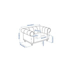 ProTuning VISKAFORS 1,5-seat armchair, Lejde/grey/green birch