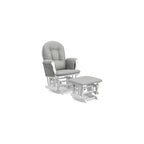 Storkcraft Premium Hoop Glider & Ottoman, Espresso/Gray Swirl
