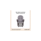 Storkcraft Premium Hoop Glider & Ottoman, Espresso/Gray Swirl