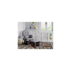 Storkcraft Premium Hoop Glider & Ottoman, Espresso/Gray Swirl