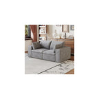 Modular Sectional Sofa Cloud Couch for Living Room - 71'' Modern Corduroy 2-Seater Boneless Loveseat, No Assembly Full Foam Floor Compression Sofas with Washable Removable Covers