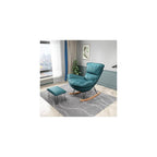 Lounge Chair Oversized Ergonomic Rocking Lobster Chairs Modern Leisure Waterproof Tech Cloth Rocking Chair with Footrest Comfy Lazy Sofa Recliner Beanbag Chair for Living Balcony Bedroom Whiskey Bar