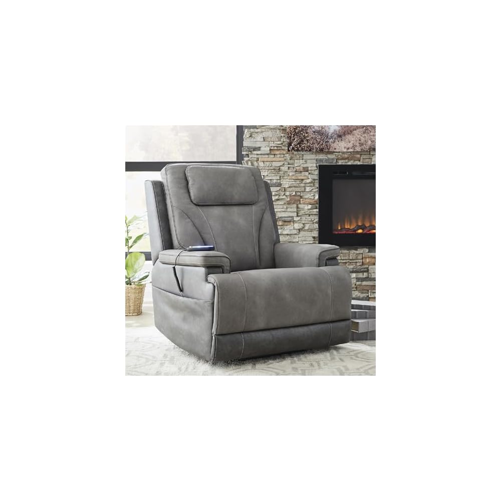 Signature Design by Ashley Power Lift Recliner with Heat and Massage