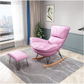 Lounge Chair Oversized Ergonomic Rocking Lobster Chairs Modern Leisure Waterproof Tech Cloth Rocking Chair with Footrest Comfy Lazy Sofa Recliner Beanbag Chair for Living Balcony Bedroom Whiskey Bar
